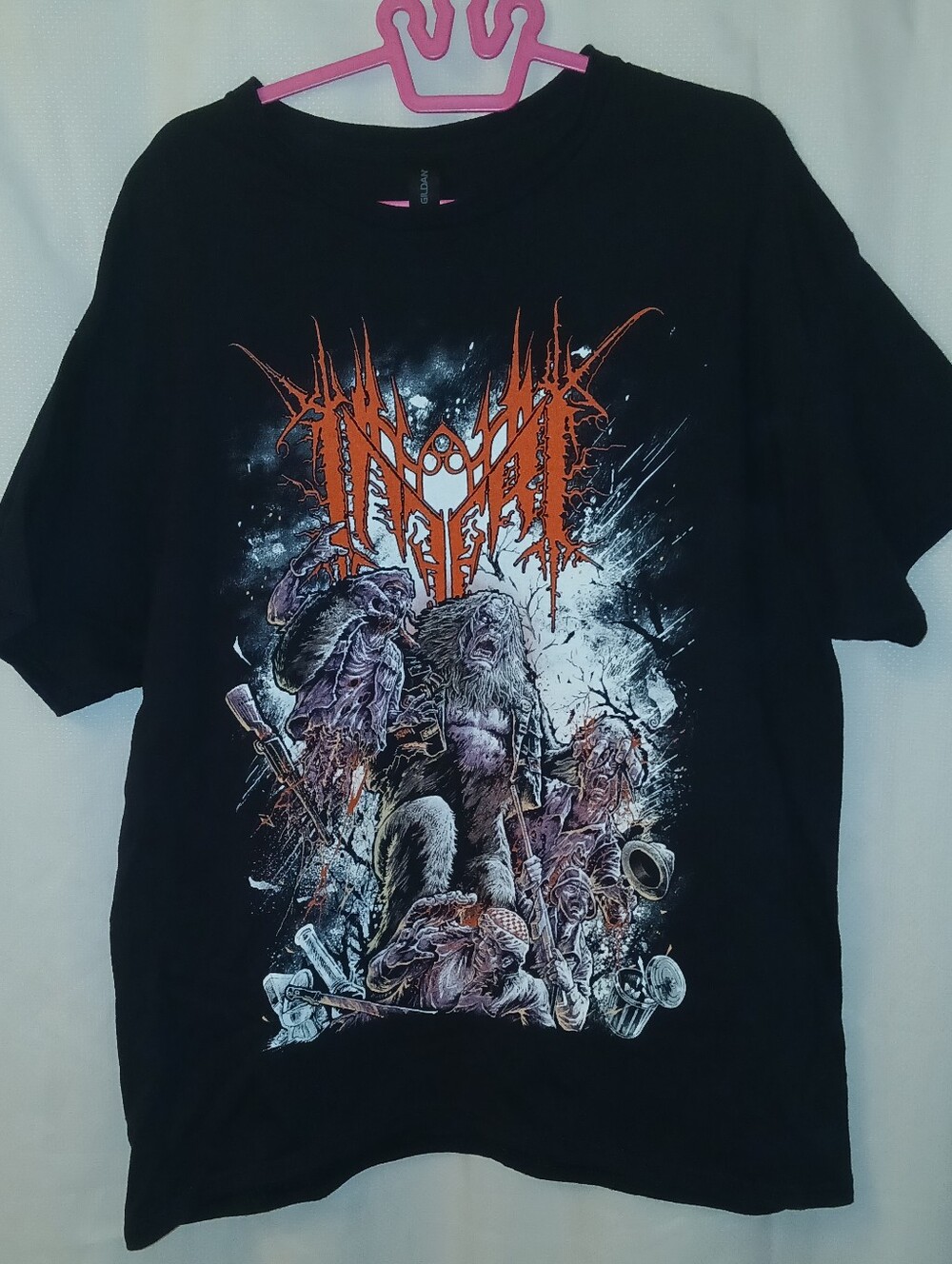 Black Inferi Band T-Shirt w/ Yeti Graphic, Size XL Unisex